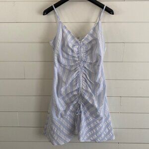 Cupcakes and Cashmere Women's corsiva Stripe Dress, Faded Denim